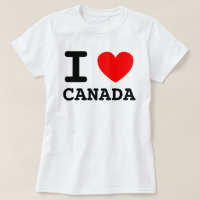Chemise I Heart Canada