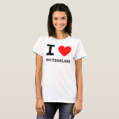 T-shirt Chemise I Heart Switzerland (Devant entier)