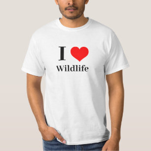 T-shirt Chemise - I Heart Wildlife