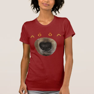 T-shirt Chemise idiote de visage de chien