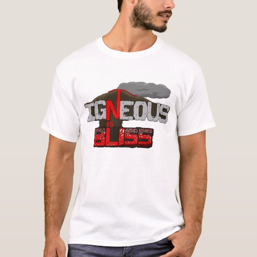 T-shirt Chemise Igneous is Bliss Volcano (Devant)