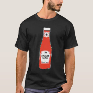 T-shirt chemise impressionnante de sauce