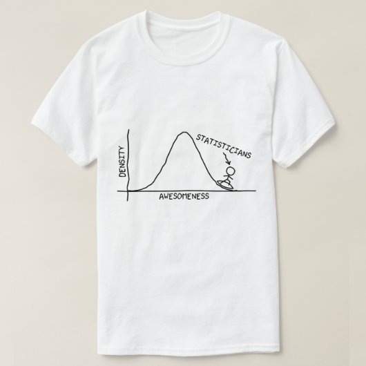 T-shirt Chemise impressionnante de statisticiens (Design devant)