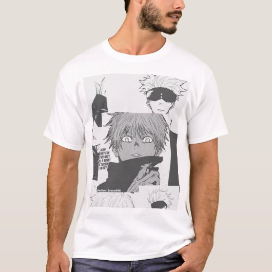 T-shirt Chemise imprimée Gojo saturo (Devant)