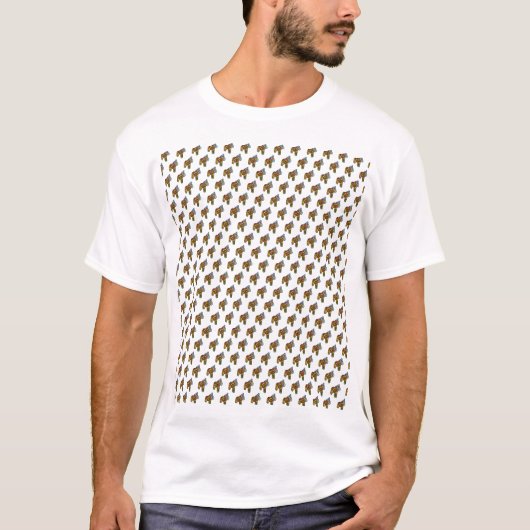 T-shirt Chemise imprimée Patchwork Horses, (Devant)