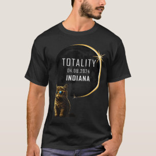 T-shirt Chemise Indiana Éclipse Solaire Totale Chat