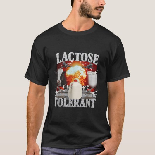 T-shirt Chemise intolérante au lactose (Devant)