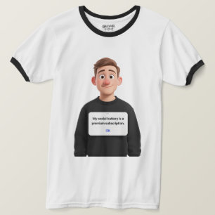 T-shirt Chemise Introvertie Abonnement Premium Batterie So