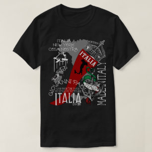 T-SHIRT CHEMISE ITALIENNE DE BOTTE FABRIQUÉE EN ITALIE