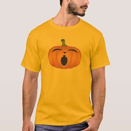 T-shirt Chemise Jack-o'-lantern Citrouille Halloween (Devant)
