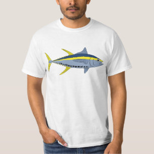 T-shirt Chemise jaune de thon d'aileron