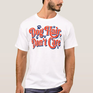 T-shirt Chemise Je Minteresse Pas Aux Poils De Chien -Tee