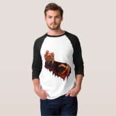 T-shirt Chemise Jersey Halloween Horreur Gory Zombie Chemi (Devant entier)