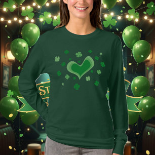 T-shirt chemise Jour de la Saint Patrick   Manche longue a