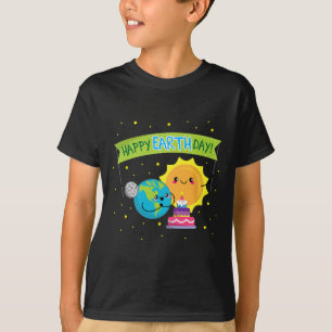 T-shirt Chemise jour des terres Pour Enfants Drôle Mignonn