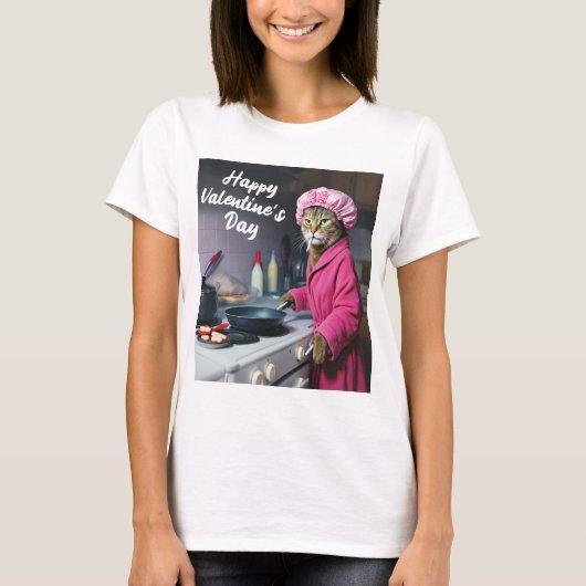 T-shirt Chemise Joyeuse Saint-Valentin (Devant)