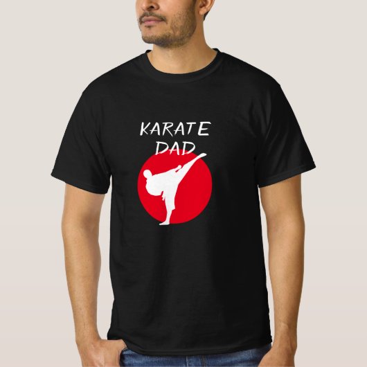 T-shirt Chemise Karate Papa pour père de l'enfant d'annive (Devant)