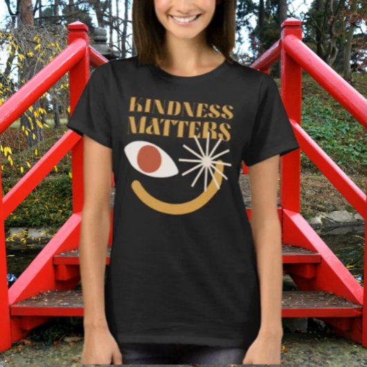 T-shirt Chemise Kindness Matters - Fun Abstrait Smile Face