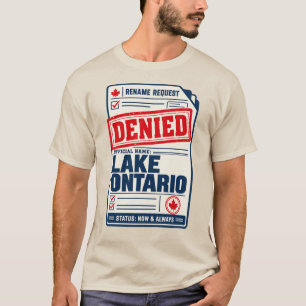 T-shirt Chemise Lac Ontario, demande de changement de nom
