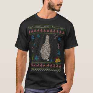 T-shirt Chemise laide de creusement de Noël de palourde d