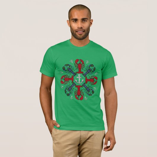 T-shirt Chemise laide de l'Ancre N.S.Christmas de flocon (Devant entier)