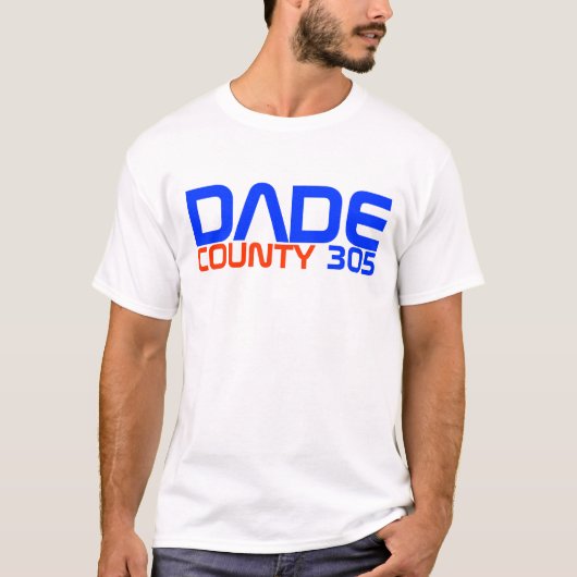 T-shirt Chemise le "comté de Dade 305" de Miami Edition (Devant)