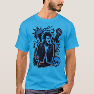 T-shirt Chemise Liberté à travers le Chaos Graphique Punk 