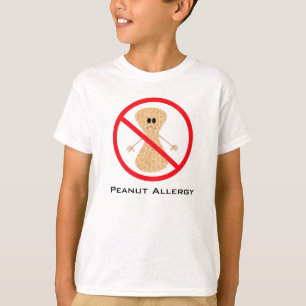 T-shirt Chemise libre d'allergie d'arachide