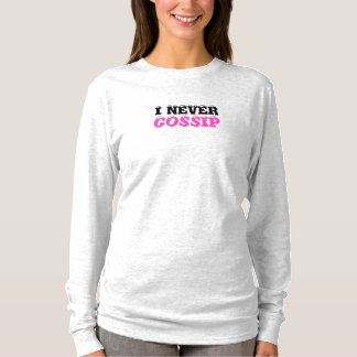 T-shirt Chemise Lie Blanche, Je N'Ai Jamais Commis