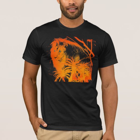 T-shirt Chemise Lion Feu (Devant)