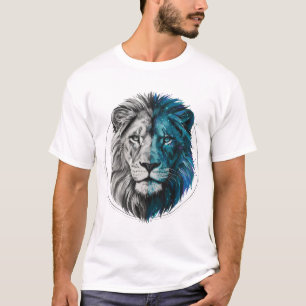 T-shirt Chemise Lion Fusion Géométrique