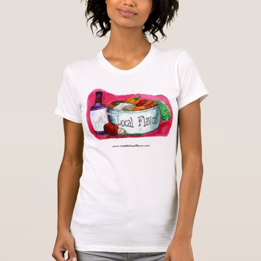 T-shirt Chemise locale de la saveur du cristal (Devant)
