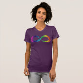 T-shirt Chemise Logo Neurodiversity Infinity (Devant entier)