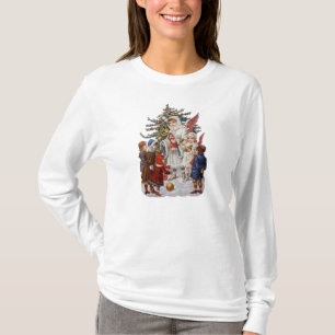 T-shirt Chemise Longsleeved de Noël vintage