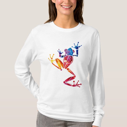 T-shirt Chemise longtemps gainée de grenouille d'arbre (Devant)