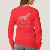 T-shirt Chemise longue et foncée (Dos)