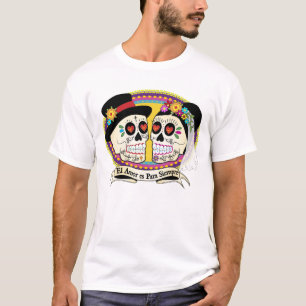 T-shirt Chemise Los Novios pour homme à crâne de sucre (es