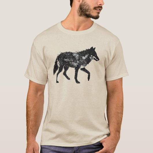 T-shirt Chemise Loup (Devant)