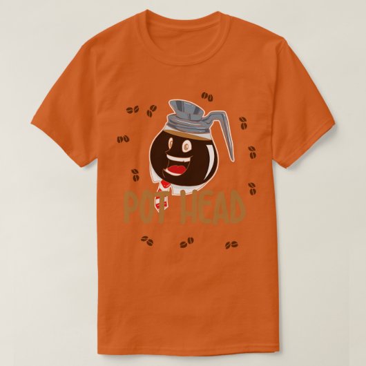 T-shirt Chemise Louveuse de café Pot Head 1 (Design devant)