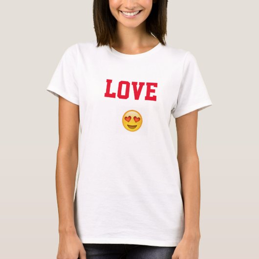 T-shirt Chemise Love Emoji (Devant)
