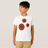 T-shirt Chemise lumière pour enfants et bébé Mandala (Devant entier)