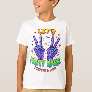 T-shirt Chemise Mains de squelette   Faisons la fête pour 