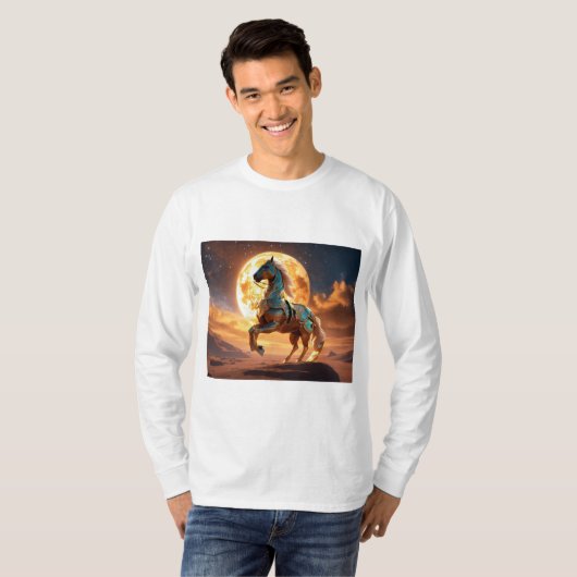 T-shirt Chemise majestueuse Arabian Horse : Desert Run (Devant entier)