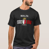 T-shirt Chemise maltaise de drapeau - drapeau maltais (Devant)