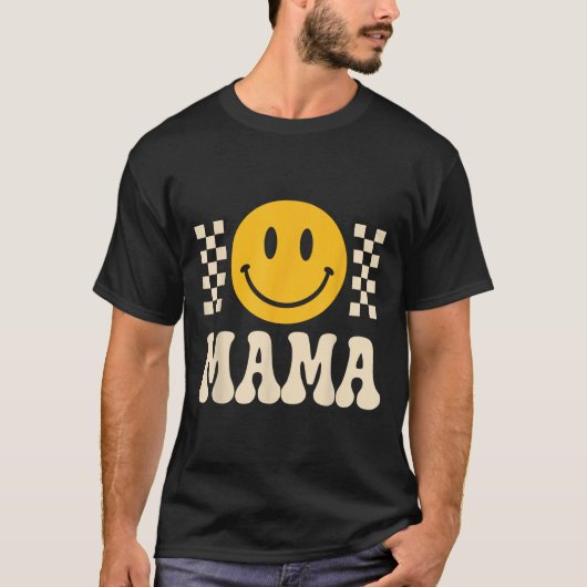T-shirt Chemise Mama Anniversaire Rétro, Une Bonne Famille (Devant)
