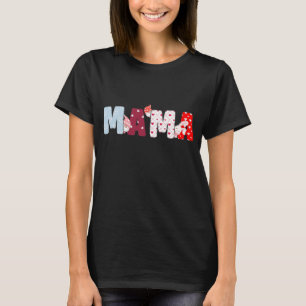 T-shirt Chemise Mama Patchwork - Coeur mignon Design