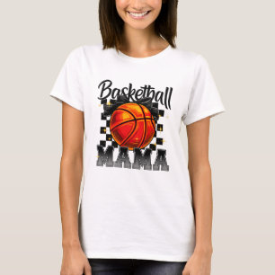 T-shirt Chemise maman de basket avec Bow Graphic - Maman d