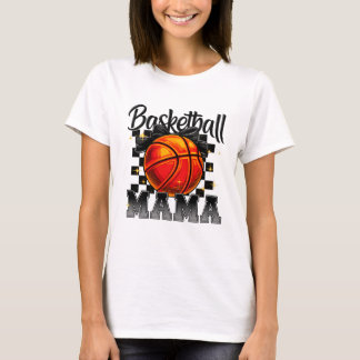 T-shirt Chemise maman de basket avec Bow Graphic - Maman d