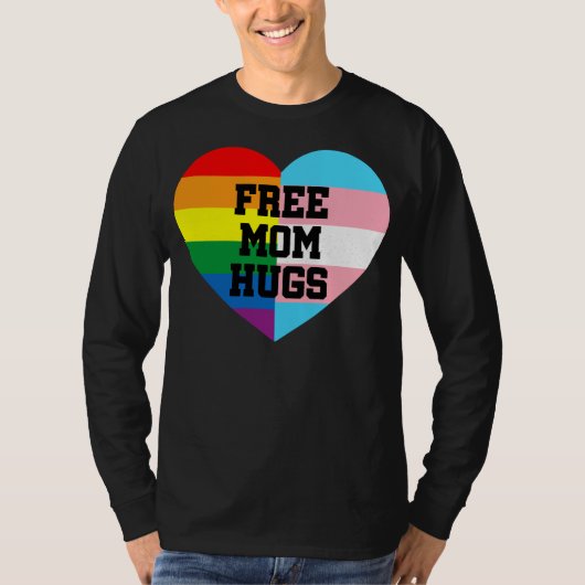 T-shirt Chemise Maman Libre Hugs, Chemise Maman Hugs, Fier (Devant)