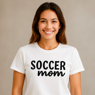 T-shirt Chemise Maman Soccer - Conception Simple Script av
